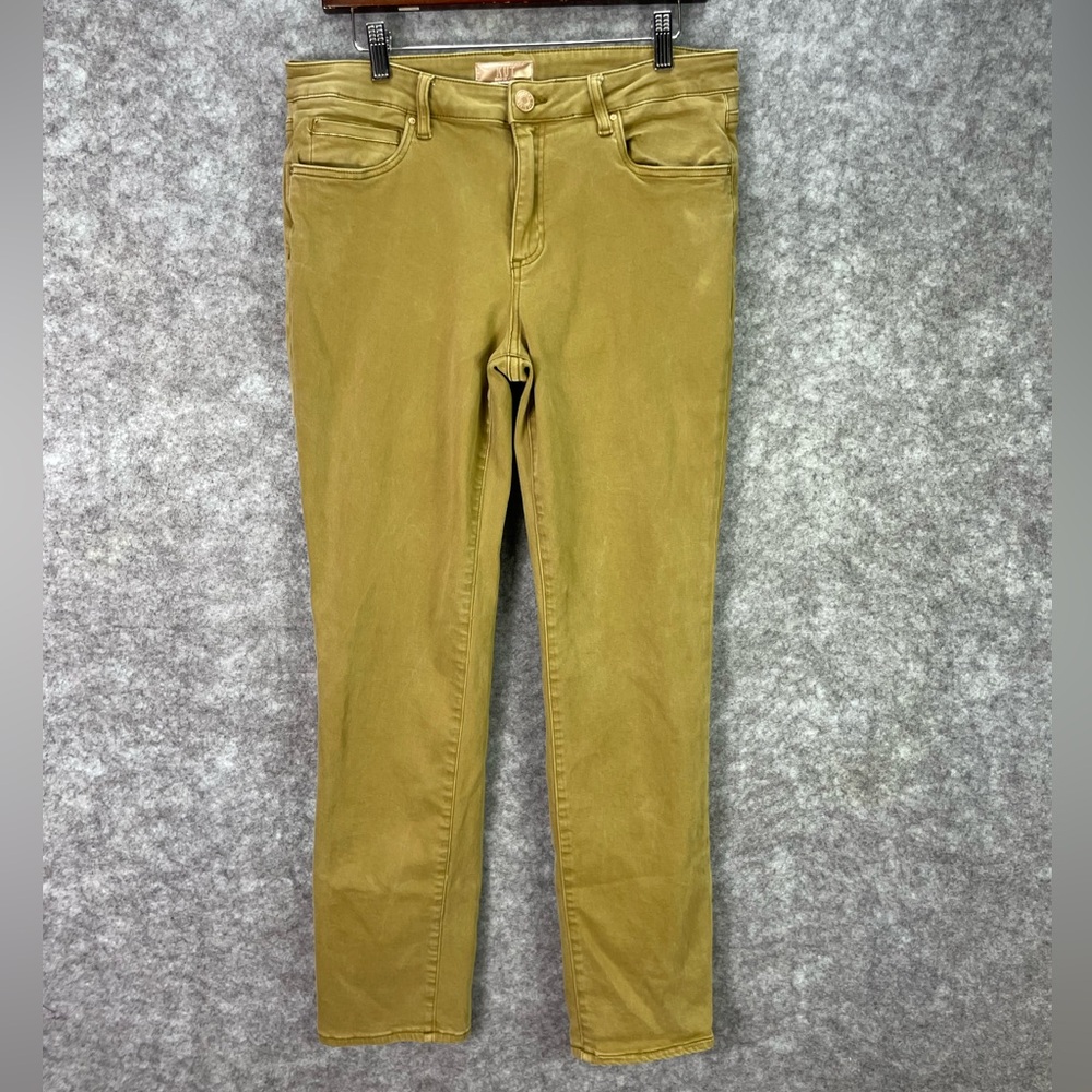 KUT from the Kloth Catherine Boyfriend Jeans Womens 12 Green Stretch Denim Pants